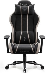Fotel gamingowy materiałowy Diablo X-One 2.0 King Size, Camel Black