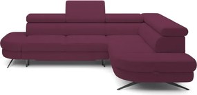 Narożnik OTIS L Prawostronny Regulowane Zagłówki wolnostojący tkanina AURORA 09 WERSAL