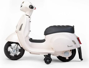 Baby Mix Elektryczny motocykl dla dzieci Vespa,biały