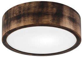 Lampa sufitowa OAK SMOKY 1xE27/15W/230V Ø27,5 cm dąb ciemny brąz