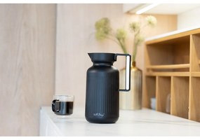 Termos w kolorze matowej czerni 1 l Lungo – Vialli Design
