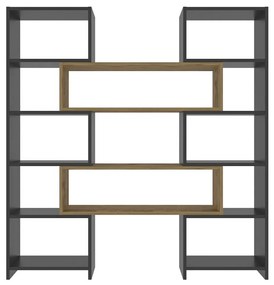 Biblioteczka Poyraz Black and Oak