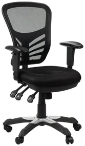 Fotel biurowy HG-0001 czarny STEMA