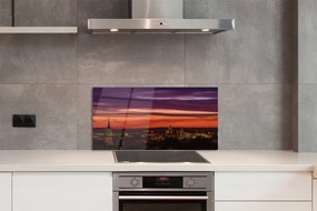 Panel Szklany Światła Nocnego Krakowa