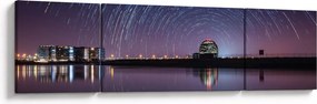 Obraz nocnego nieba z gwiazdami (170x50 cm)