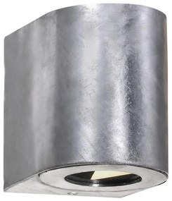 Nordlux - Zewnętrzny kinkiet LED CANTO 2xLED/6W/230V IP44 srebrny