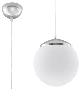 Szklana lampa wisząca kula 3X E822 L5-E82