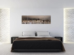 Obraz miasta o zmierzchu (170x50 cm)