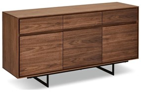 Brązowa niska komoda w dekorze orzecha 155x82 cm Tokyo – Furnhouse