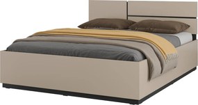 Łóżko CROSS 160x200 congo/czarne HELVETIA