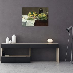 Obraz na szkle - Edouard Manet, Still Life with Melon and Peaches, reprodukcje (70x50 cm)