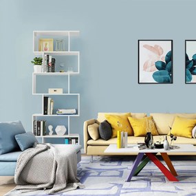 Vasagle Regał/półka na książki PRESTON, 70x24x190,5cm, biały