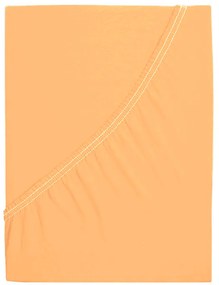 PrzytulneMieszkanie.pl Prześcieradło jersey ALVORA 90x200 cm łososiowe
