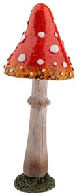 Dekoracja jesienna grzyb Muchomor, 23 cm, poliresin, 23 cm