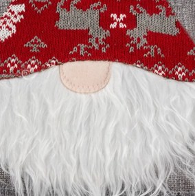 Świąteczny bieżnik na stół NORDIC GNOME 34x180 cm, szary