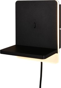 Kinkiet LED ze ściemniaczem w kolorze matowej czerni Fairfield – Trio