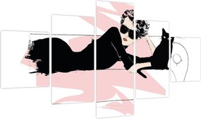 Obraz - Modna dama (125x70 cm)