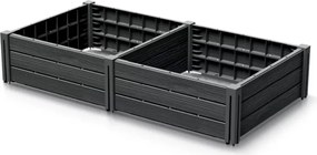 Podwyższona grządka BASE PLANT, 61x61x46cm, antracytowa Prosperplast