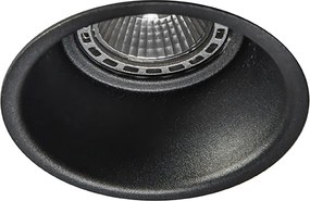 Zestaw 6 nowoczesnych reflektorów wpuszczanych czarnych - Dept