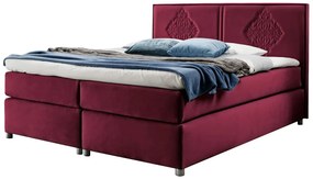 Czerwone łóżko kontynentalne boho 5 rozmiarów T3-A51