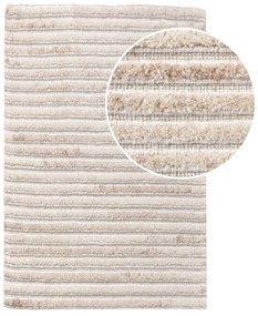 Kremowy wełniany dywan tkany ręcznie 60x90 cm Mango – House Nordic