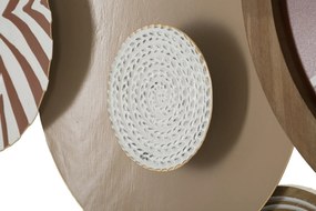 Dekoracja ścienna z zegarem, 127 cm