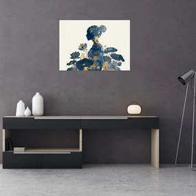 Obraz - Marmurowy profil kobiety (70x50 cm)