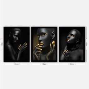 Obrazy zestaw 3 szt. 35x45 cm – Wallity