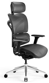 Fotel ergonomiczny Diablo V-Commander, czarno-szary