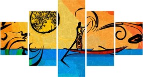 Obraz starożytnego obrazu (125x70 cm)