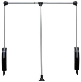 Wieszak na ubrania z teleskopowym drążkiem, opuszczany uchwyt do montażu w szafie - szer. 87 - 130 cm, WENKO
