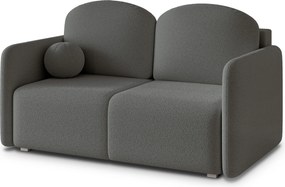 Masseno Sofa SUVI II z funkcją spania i pojemnikiem na pościel, Rozkładana sofa - Szary, QUELLE 92
