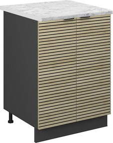 Szafki kuchenne panel dębowy 60x60x82 fame-line