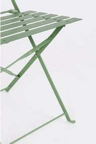 Szałwiowy stalowy zestaw mebli ogrodowych dla 2 osób Austin – Bizzotto