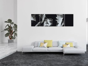 Obraz - Spojrzenie w lustro (170x50 cm)