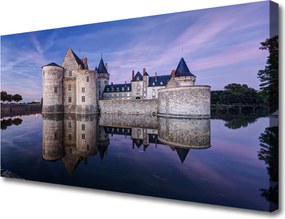 Obraz canvas na ścianę Zamek nad Brzegiem Jeziora