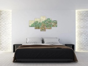 Obraz - Vincent van Gogh, The Olive Orchard, reprodukcje (125x70 cm)