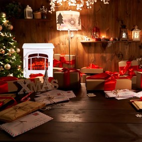 HOMCOM kominek elektryczny piec kominkowy efekt płomienia