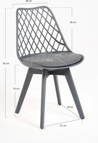 Zestaw 4 krzese Mima Suprym