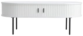 Biały stolik w dekorze dębu 60x120 cm Nola – Unique Furniture