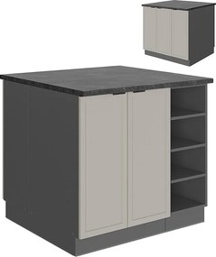 Wyspa kuchenna greybeige 90x60x82 fame-line