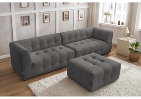 Ciemnoszara sofa 324 cm Kleber – Bobochic Paris