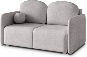 Masseno Sofa SUVI II z funkcją spania i pojemnikiem na pościel, Rozkładana sofa - Jasnoszary, NEVE 83