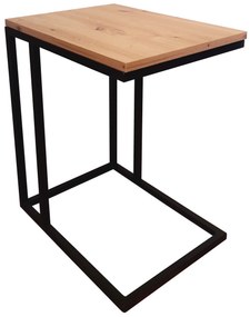 Stolik pomocniczy C boczny podstawa metalowa Loft