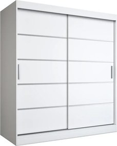 Szafa przesuwna biały mat 180 cm C8-A35