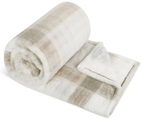 Bellatex Koc Korall Flutto pojedynczy Krata, 150 x 200 cm