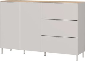 Kremowa komoda z matowym wykończeniem 151x98x40 cm Savoca – Germania