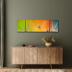 Obraz kropli na roślinie (170x50 cm)