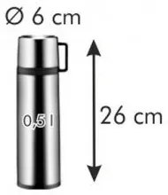 Tescoma Termos z kubkiem CONSTANT 0,5 l stal nierdzewna