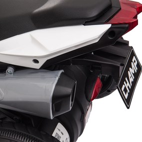 HOMCOM Elektryczny motocykl dla dzieci, ze światłami i dźwiękami, 3 km/h, ładowalny, Plastik/Metal, Czarny/Czerwony